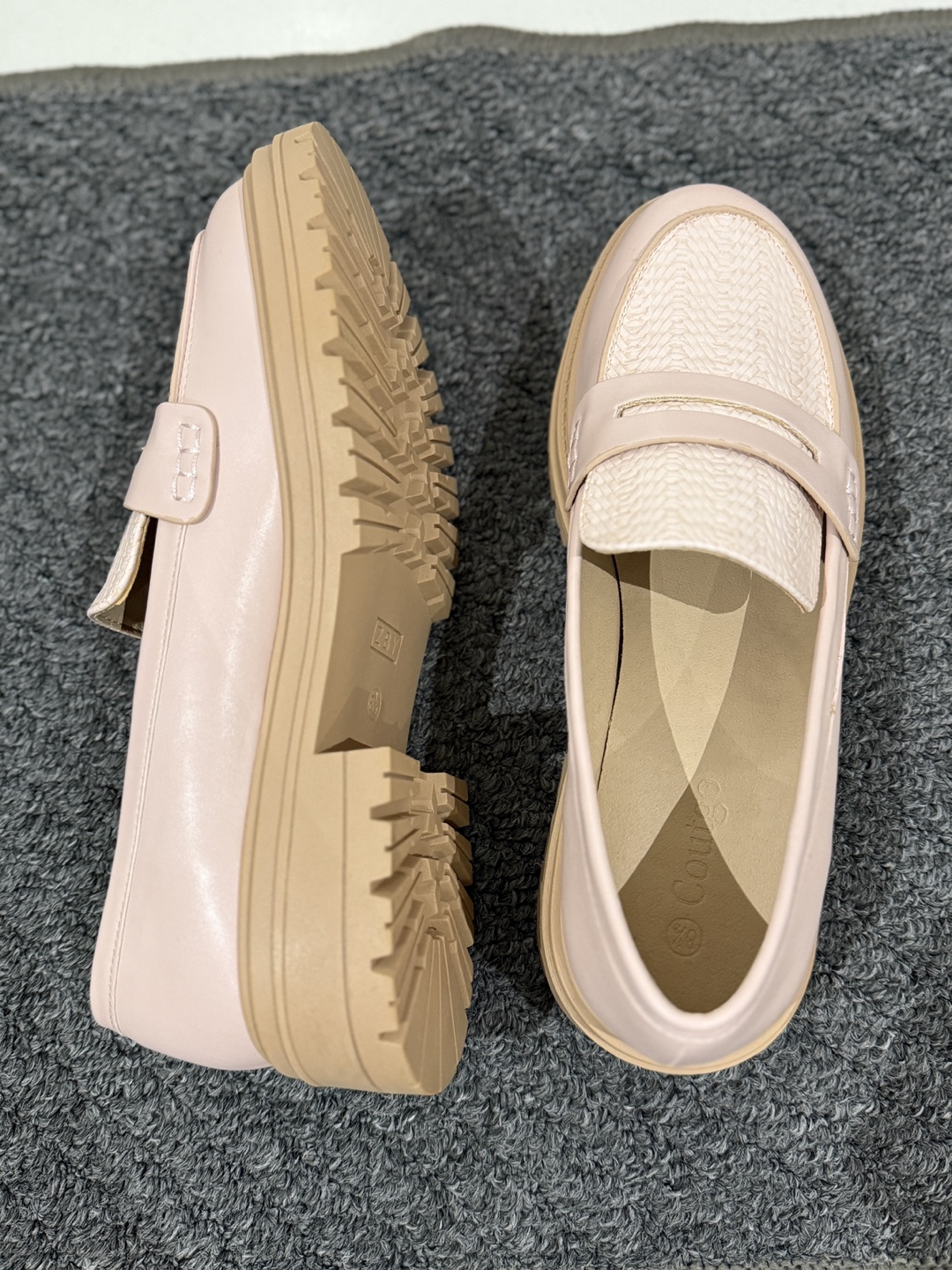Women's Pink Platform Loafers - Size 8.5 - photo 3