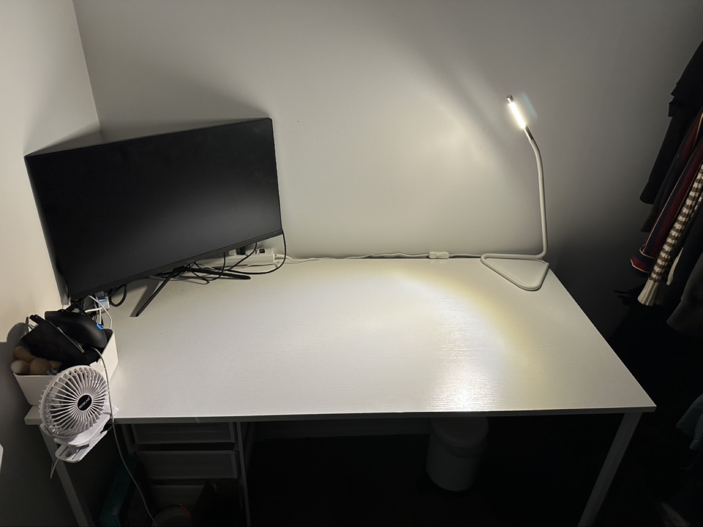 Somdot 47.2 inch Computer Desk - White - photo 2