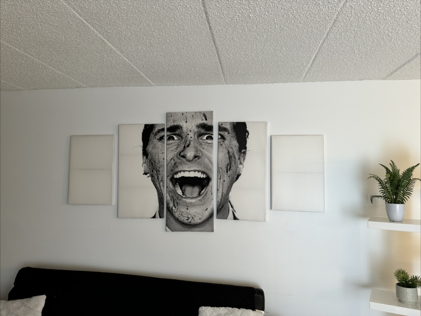American Psycho Christian Bale 5-Panel Canvas Print