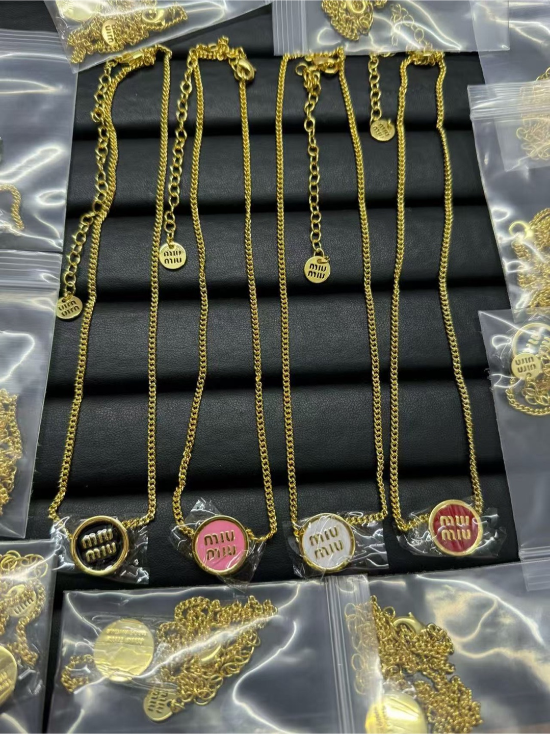 Miu Miu Gold Necklaces