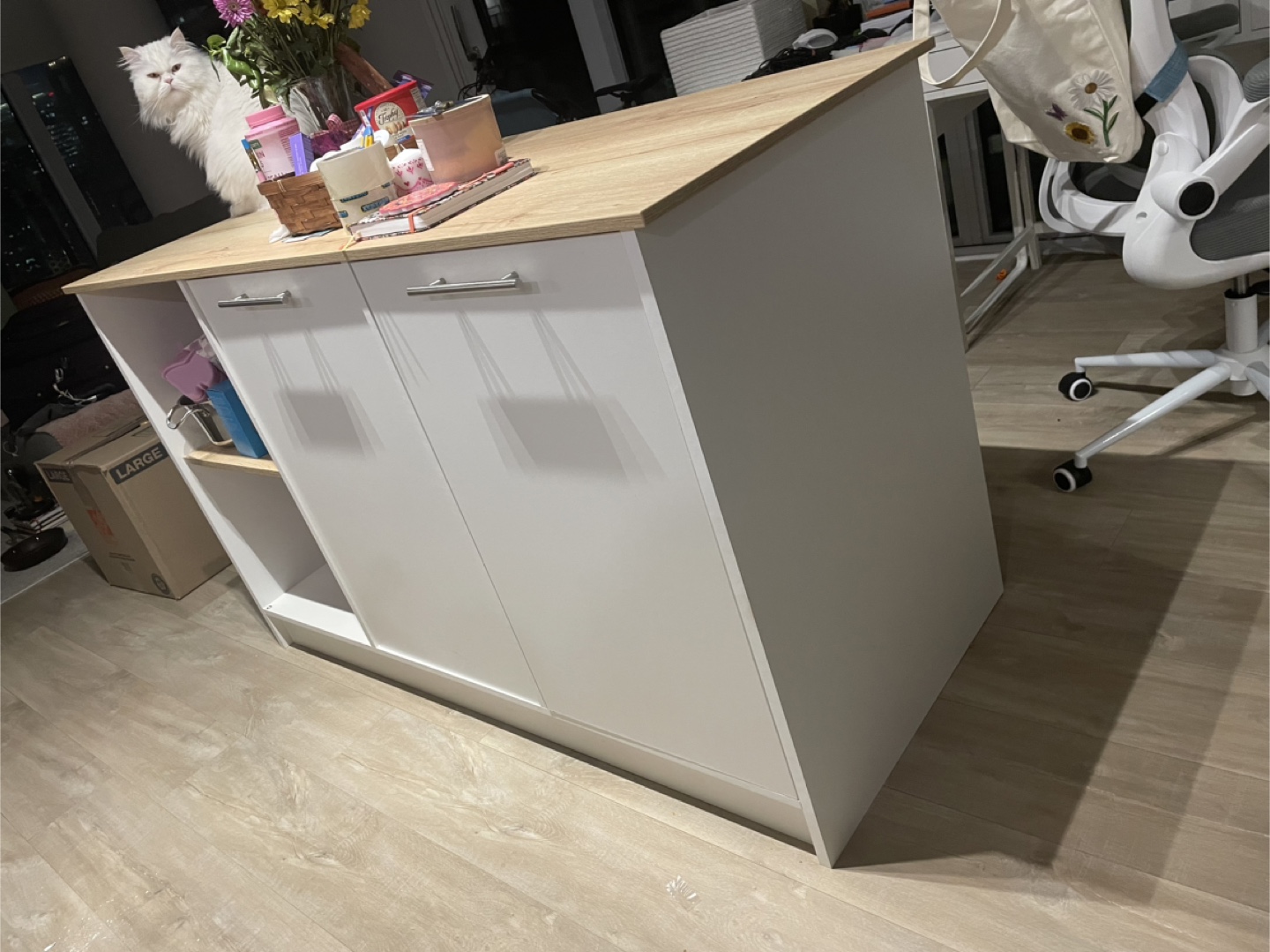 Kitchen Island - White - photo 2