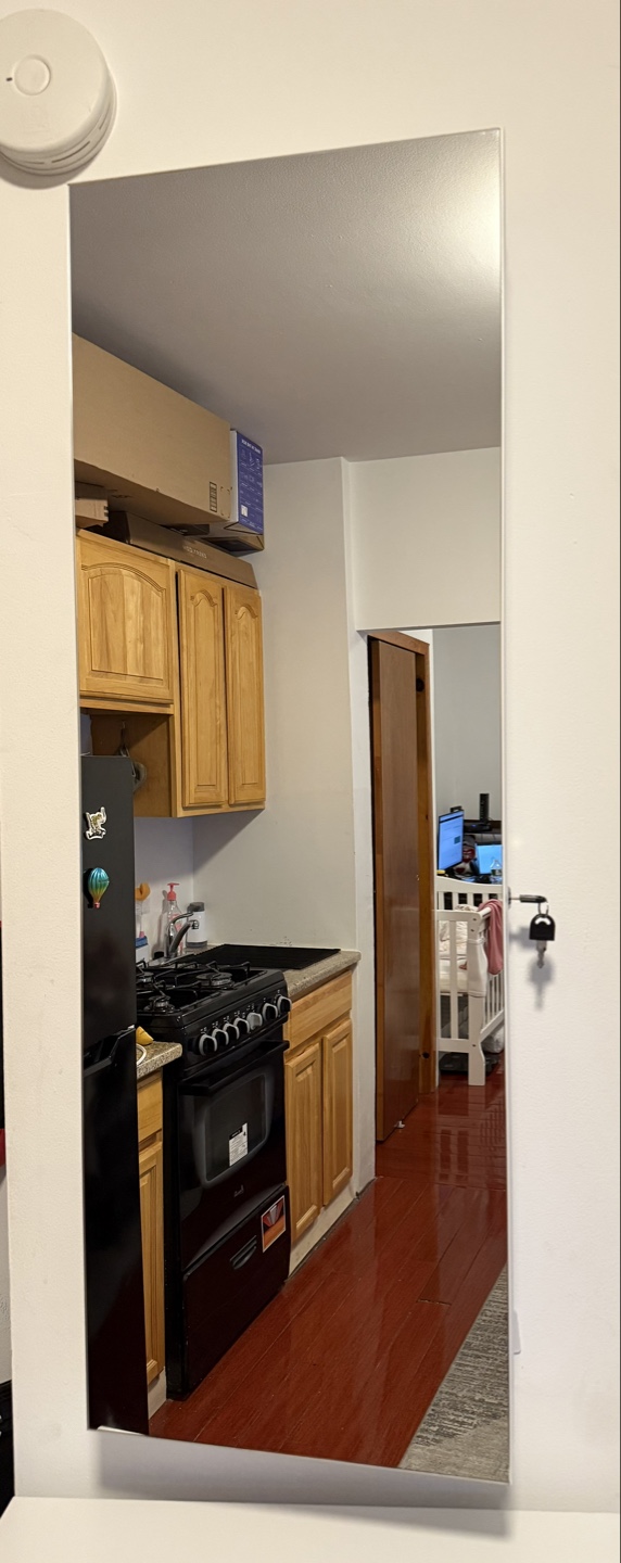 Lockable Wall-Mounted Mirror Jewelry Cabinet – White