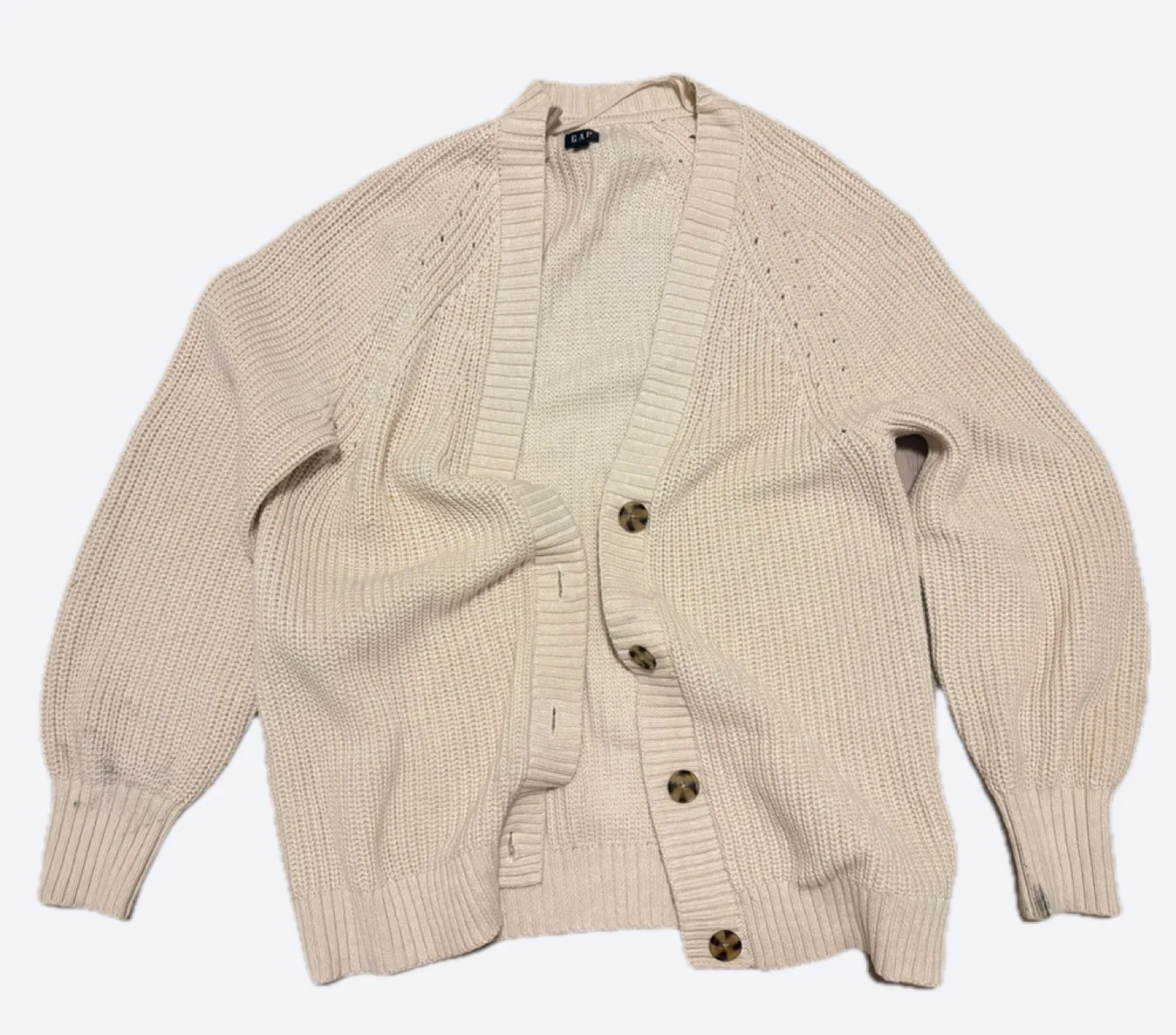 GAP Cream Knit Cardigan thumbnail