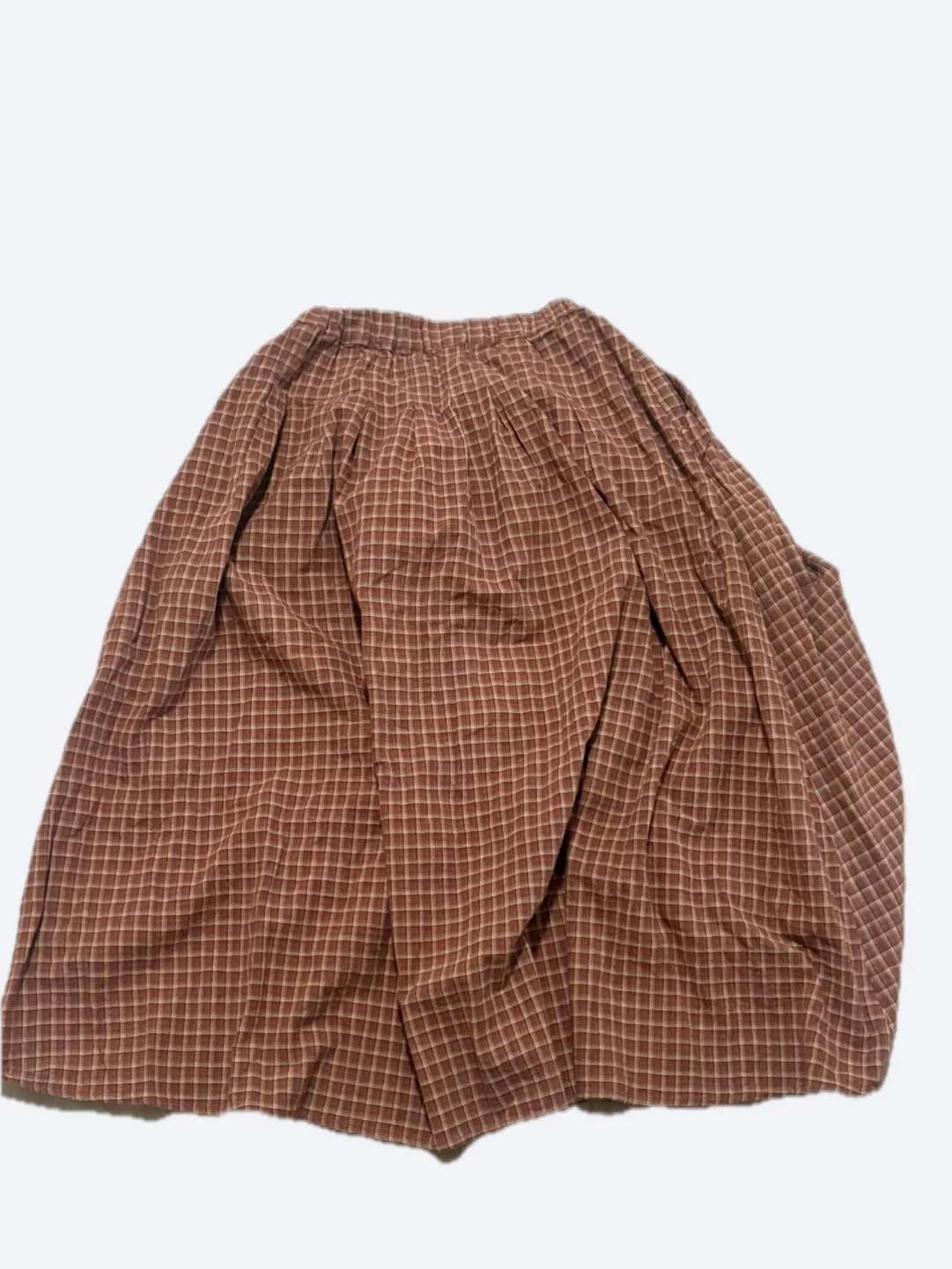 Cotton Red and Beige Skirt thumbnail