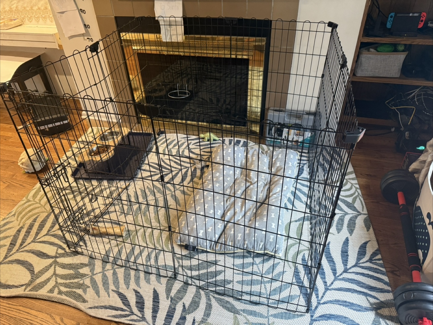 Black Metal Dog Playpen - photo 2