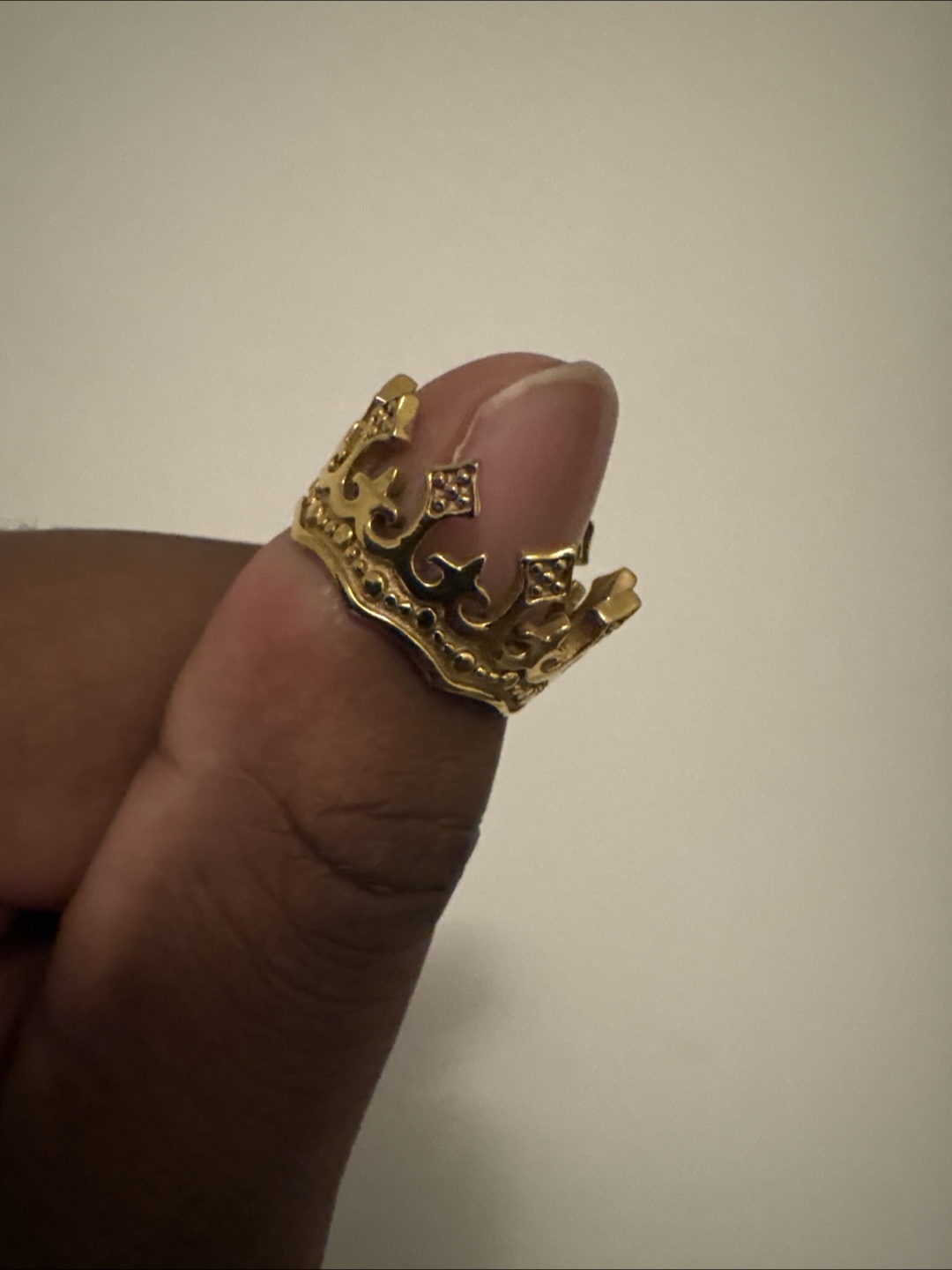 Gold Crown Ring - photo 2