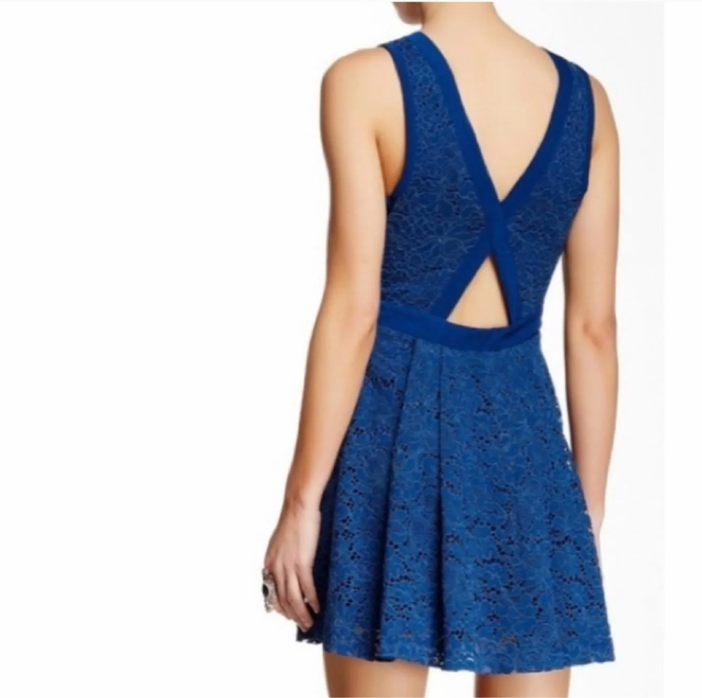 Free People Lace Mini Dress (size S) thumbnail