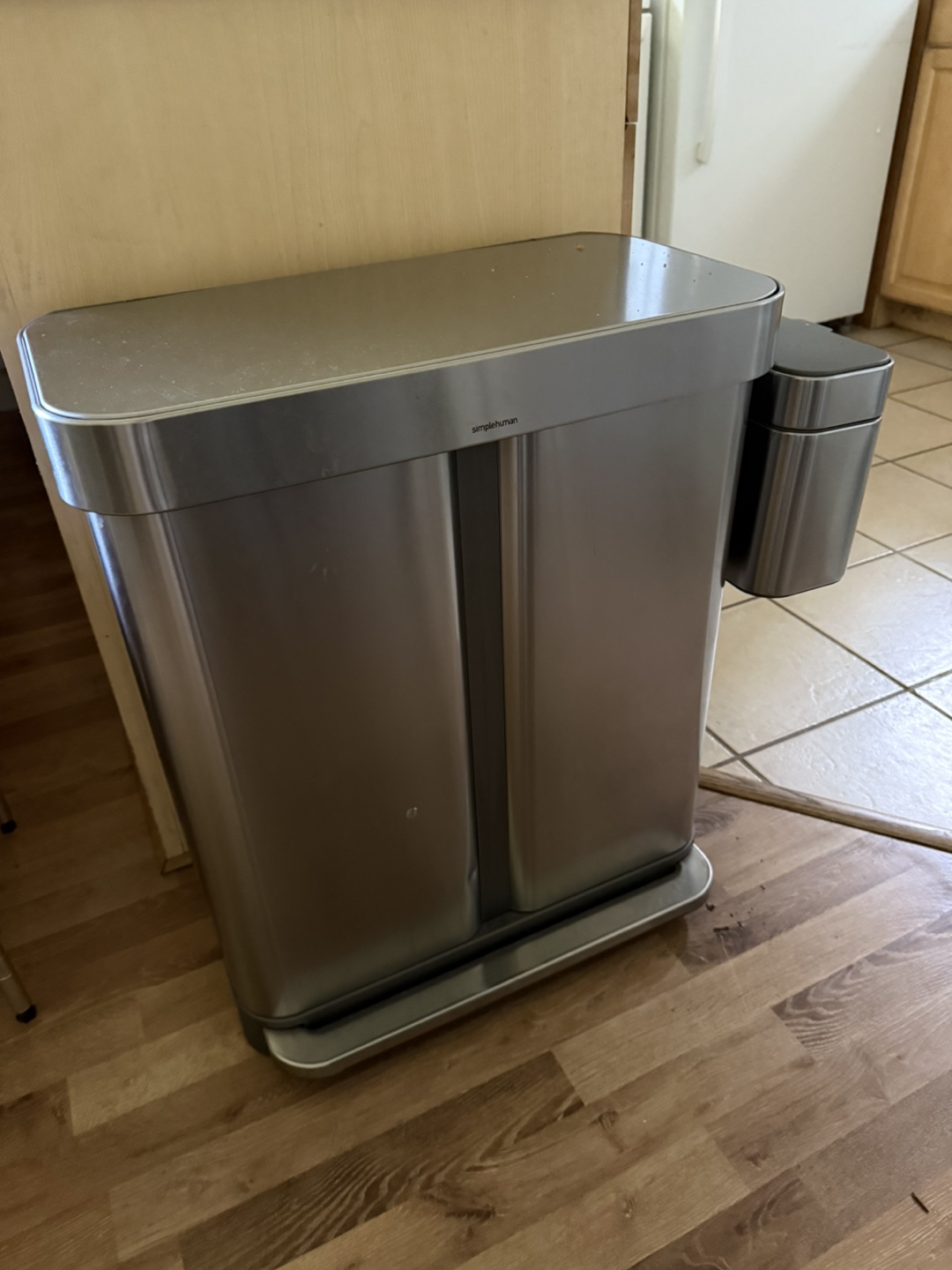 Simplehuman 58L Step Recycler with Compost Caddy