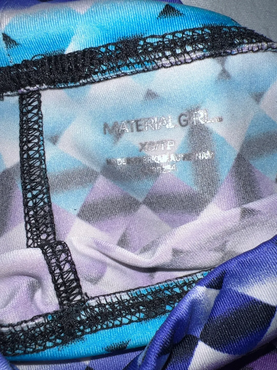 🍒Material Girl Purple and Blue Leggings image indicator(3)