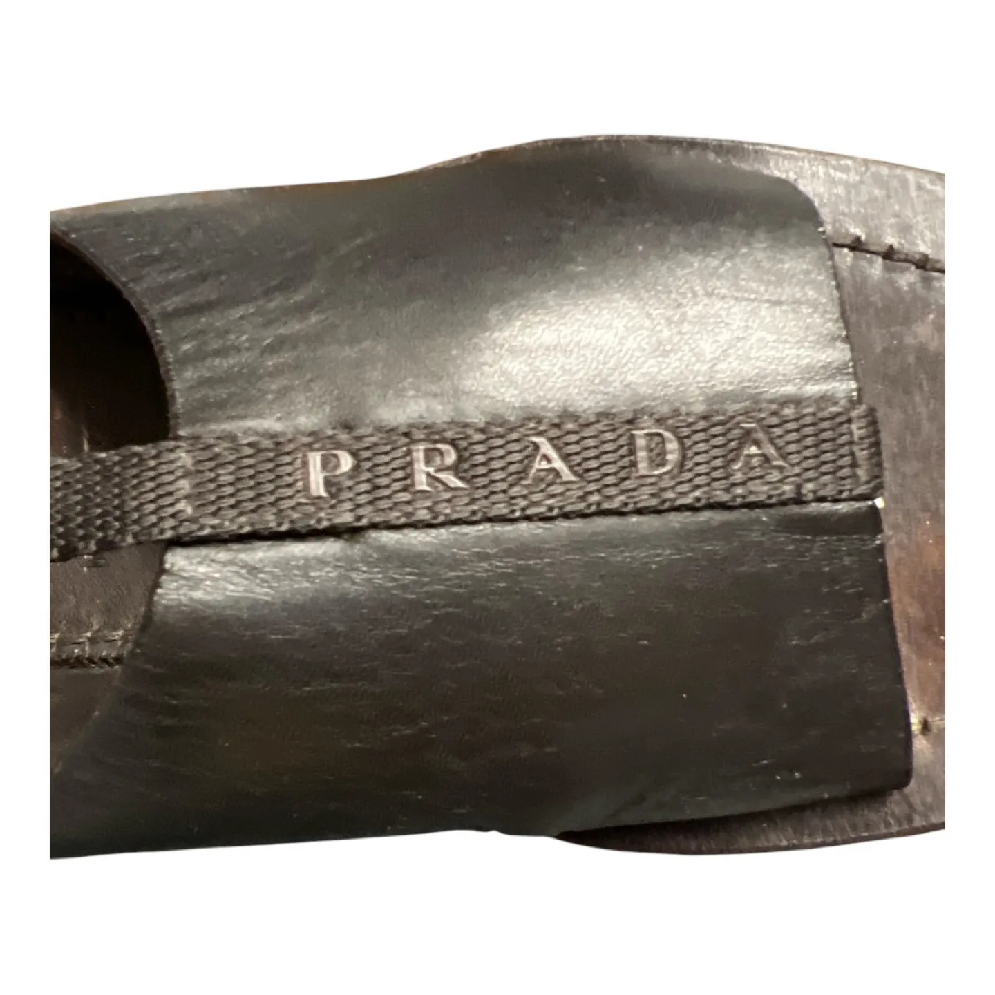 Men’s Prada Leather Slides Sandals - 8.5 image indicator(3)