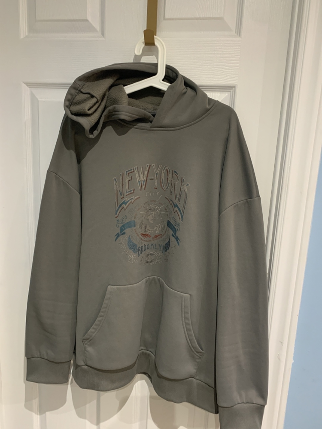 Grey New York City Hoodie