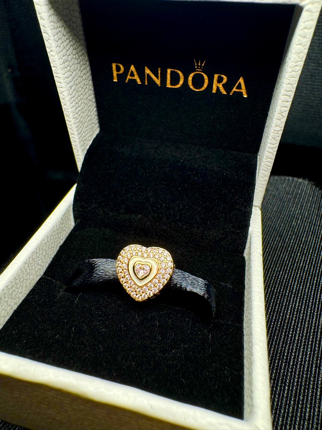 Pandora Rose Gold Double Heart Charm