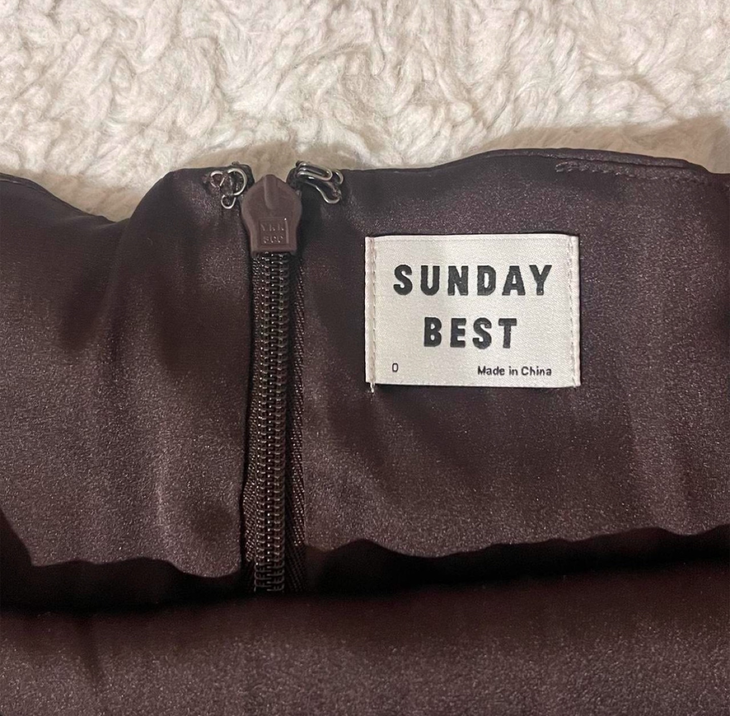 Aritzia - Size 0 Brown Shimmer Satin Dress (Sunday Best) - photo 2