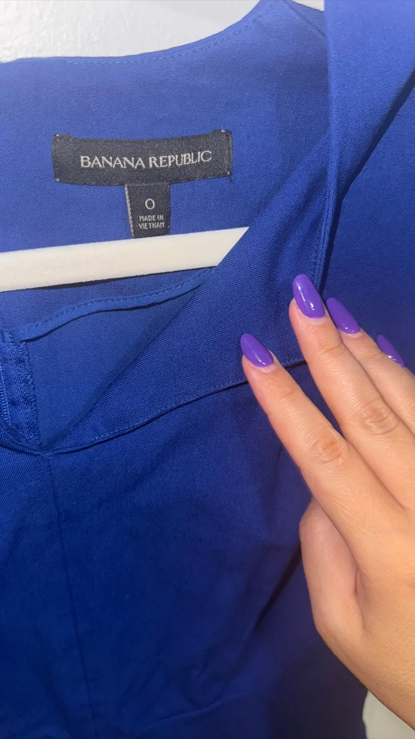Banana Republic Royal Blue Sheath Dress, Size 0 image indicator(2)