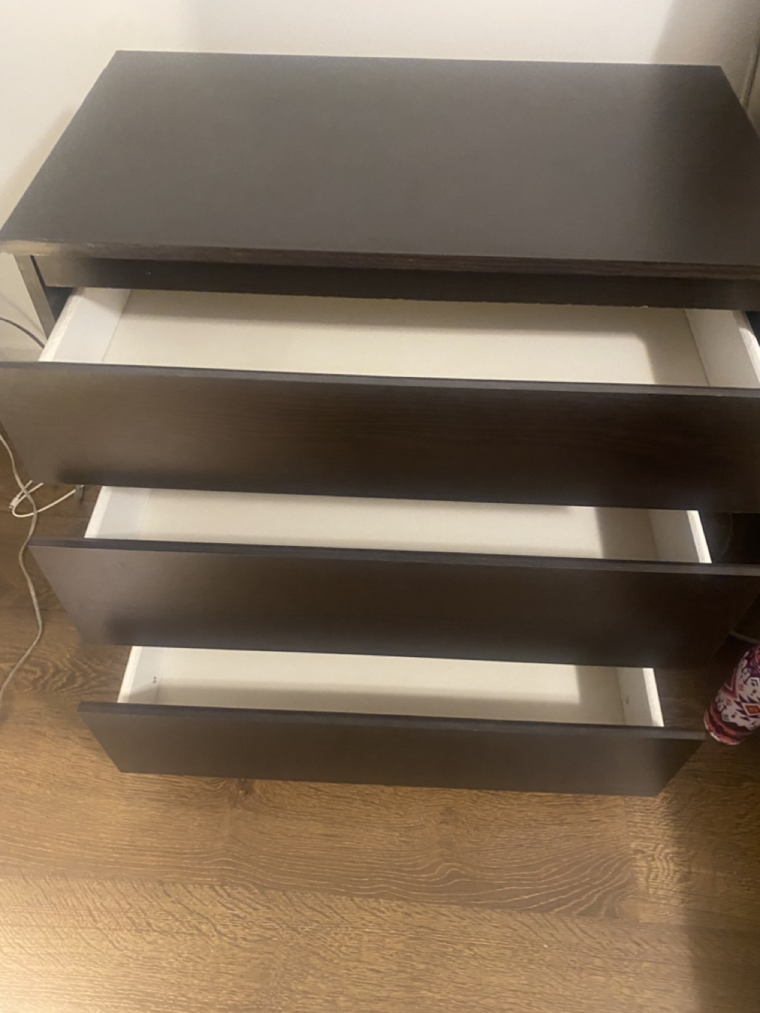 IKEA 3-Drawer Chest Dark Brown - photo 2