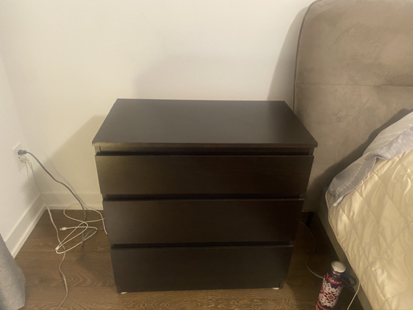 IKEA 3-Drawer Chest Dark Brown