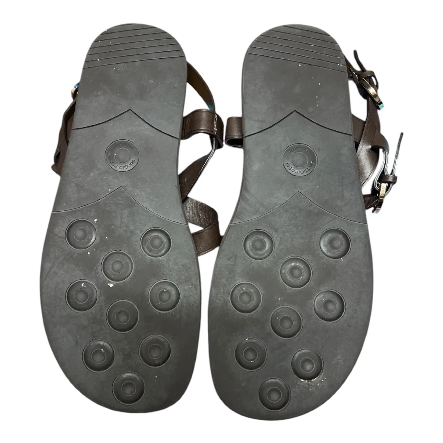 Sergio Rossi Men's Brown Leather Sandals - GUC, 8.5 image indicator(2)