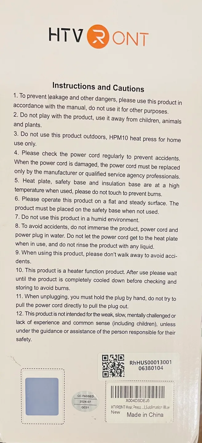 HTVront 1200W 10in x 10in Heat Press Machine image indicator(3)