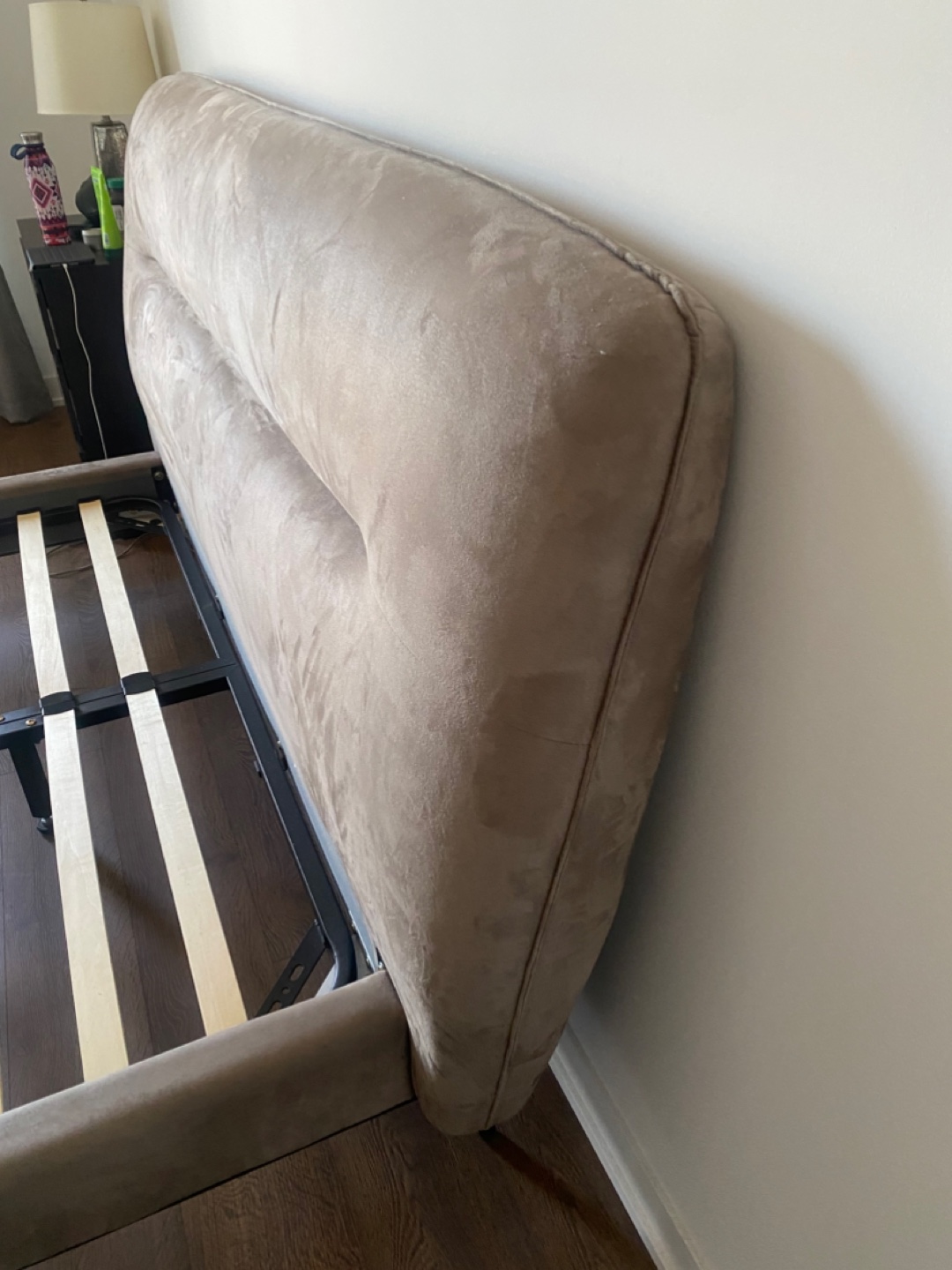 Structube Queen Size Bed Frame with Headboard - photo 5