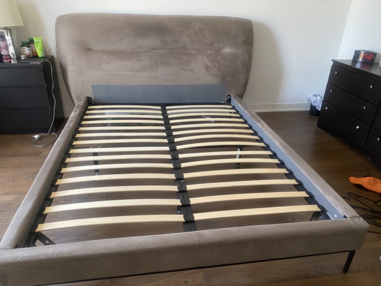 Structube Queen Size Bed Frame with Headboard