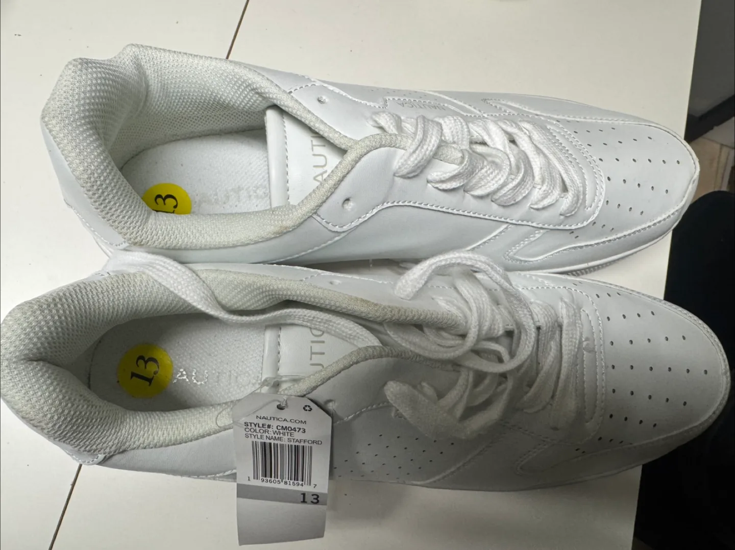 Nautica Stafford White Sneakers - Size 13 image indicator(2)