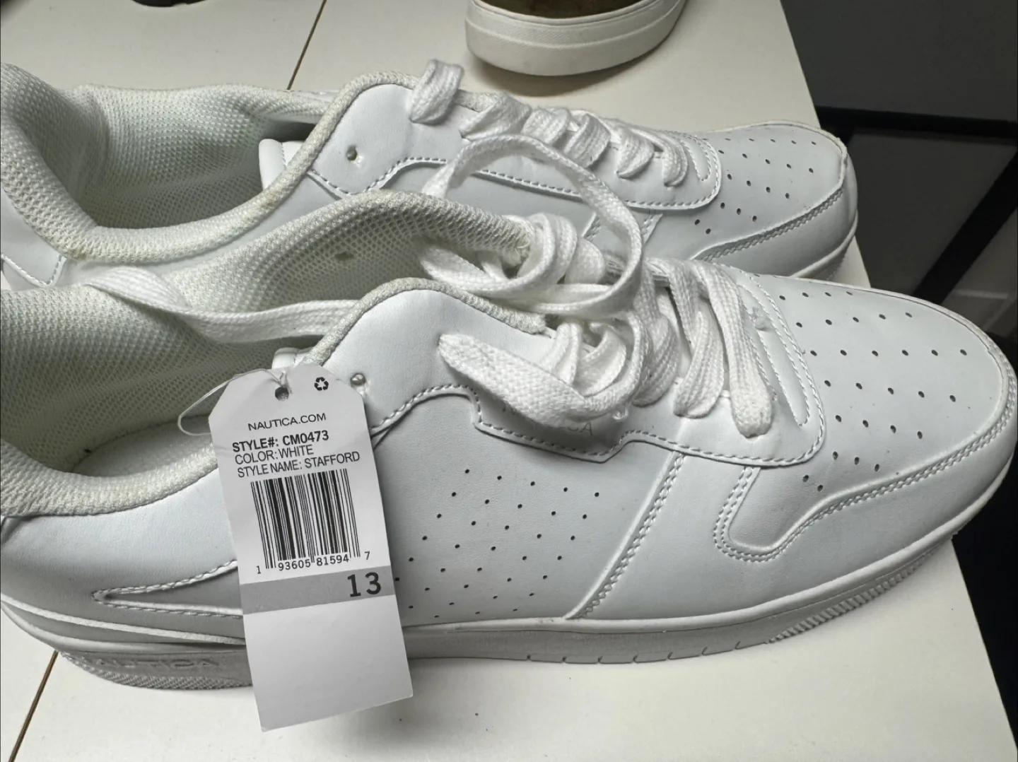 Nautica Stafford White Sneakers - Size 13 thumbnail