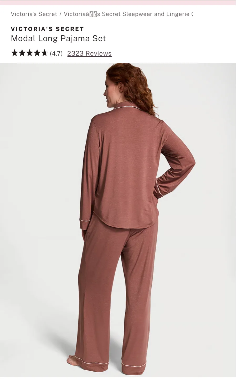 Victoria's Secret Modal Long Pajama Set image indicator(2)