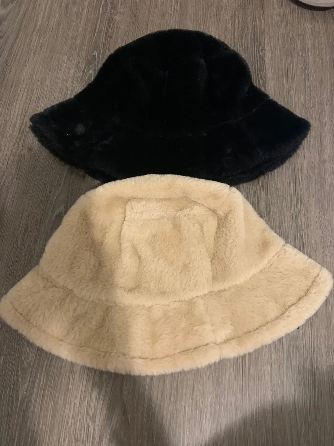 Two Fuzzy Bucket Hats