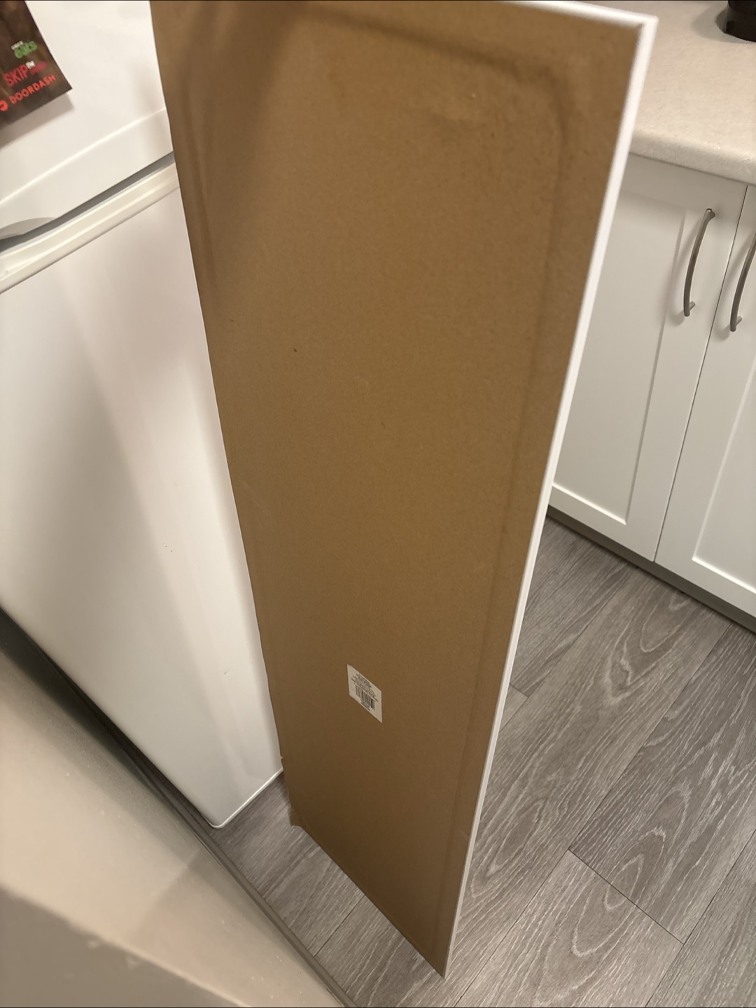 Full-Length White Framed Mirror - photo 2