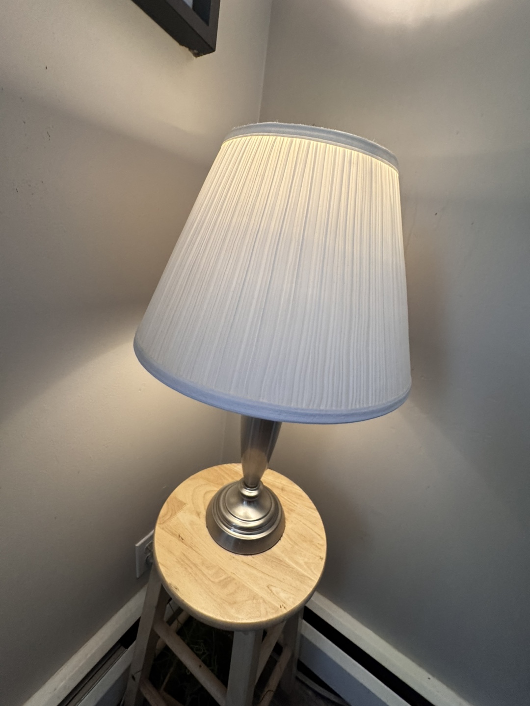 Elegant Table Lamp with Pleated Shade
