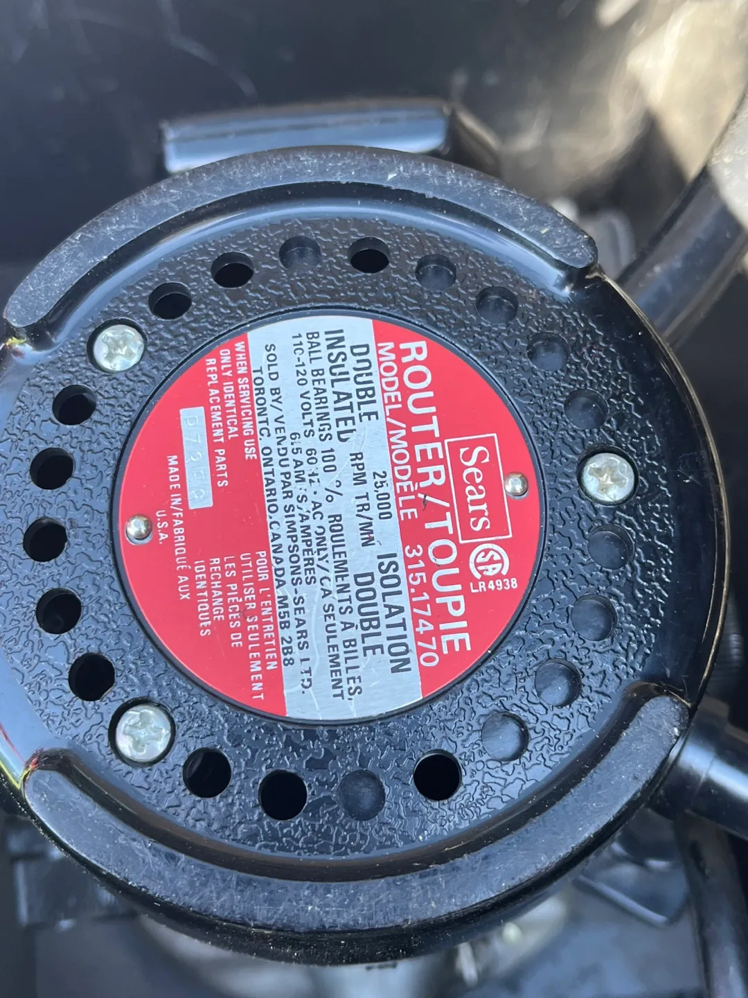 Vintage Sears Craftsman Router image indicator(2)