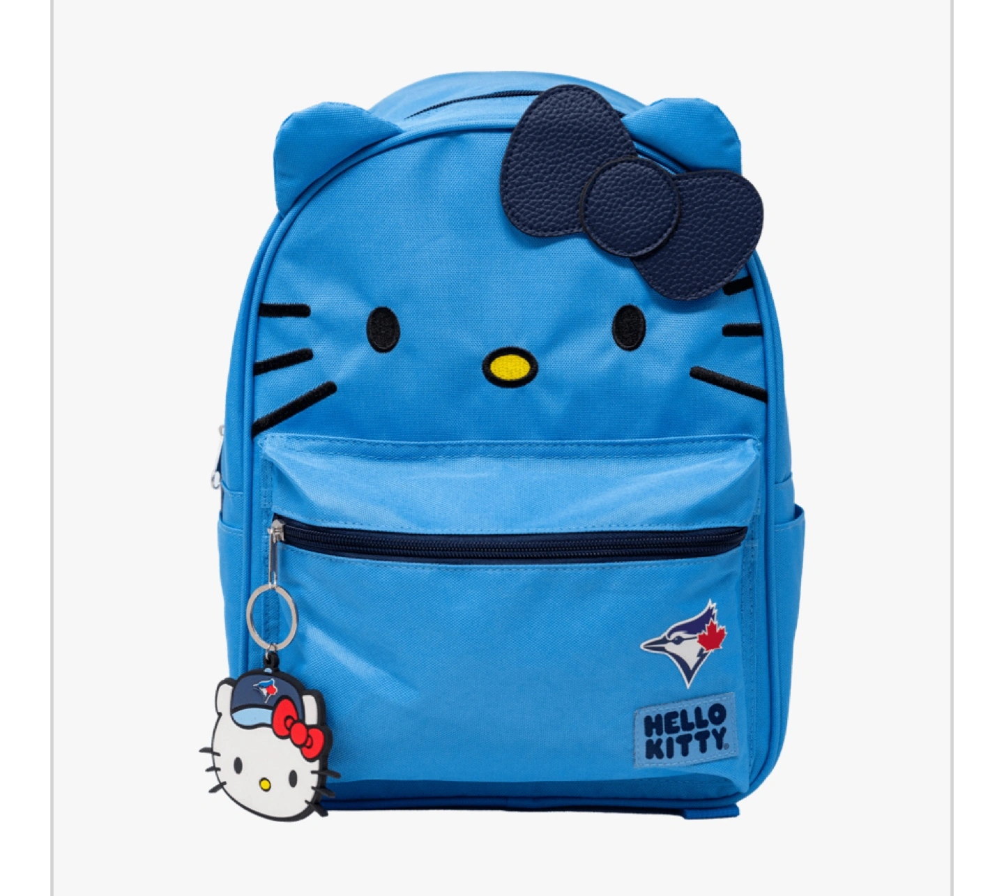 hello kitty blue bow backpack AI ACCESSORY INNOVATIONS Kawaii Backpack, 16 Allover Print with 3D Iconic Hello Kitty this little cutie brings charm and personality to any look Hello Kitty x Toronto Blue