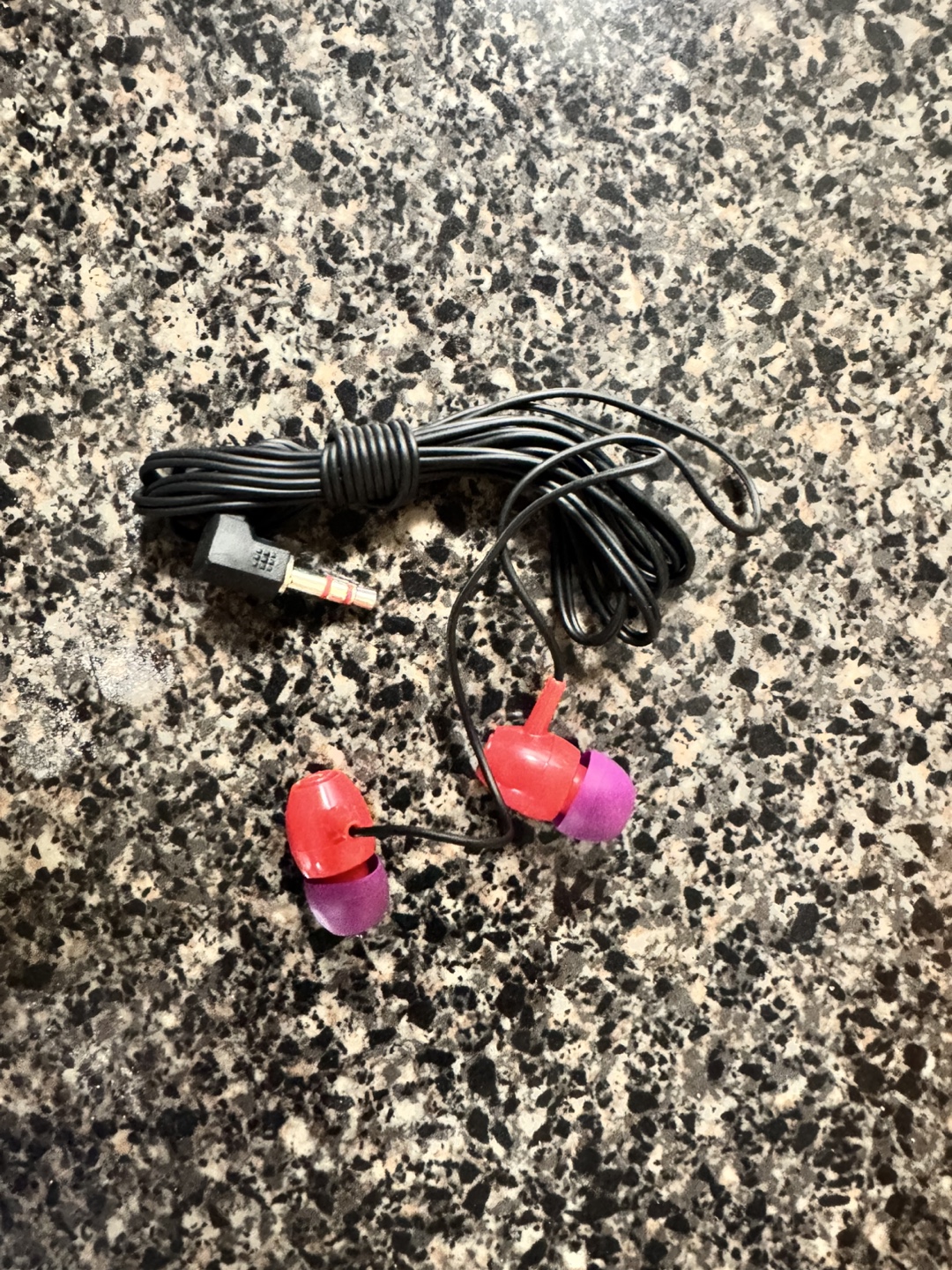Wired Earbuds - Red and Purple
