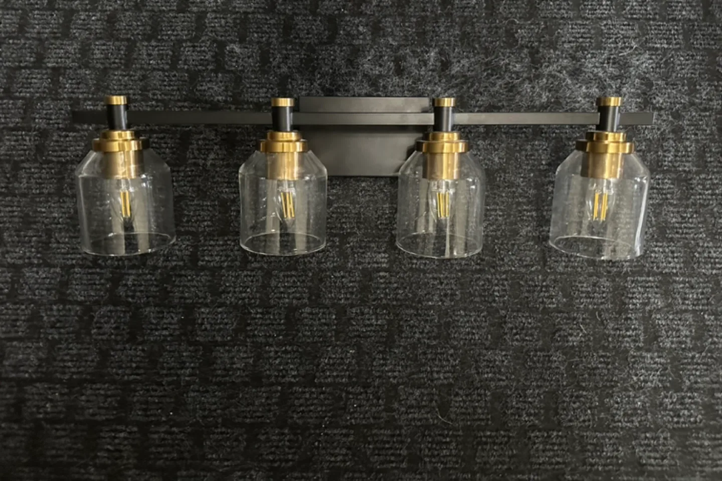 Four light bathroom vanity fixture thumbnail