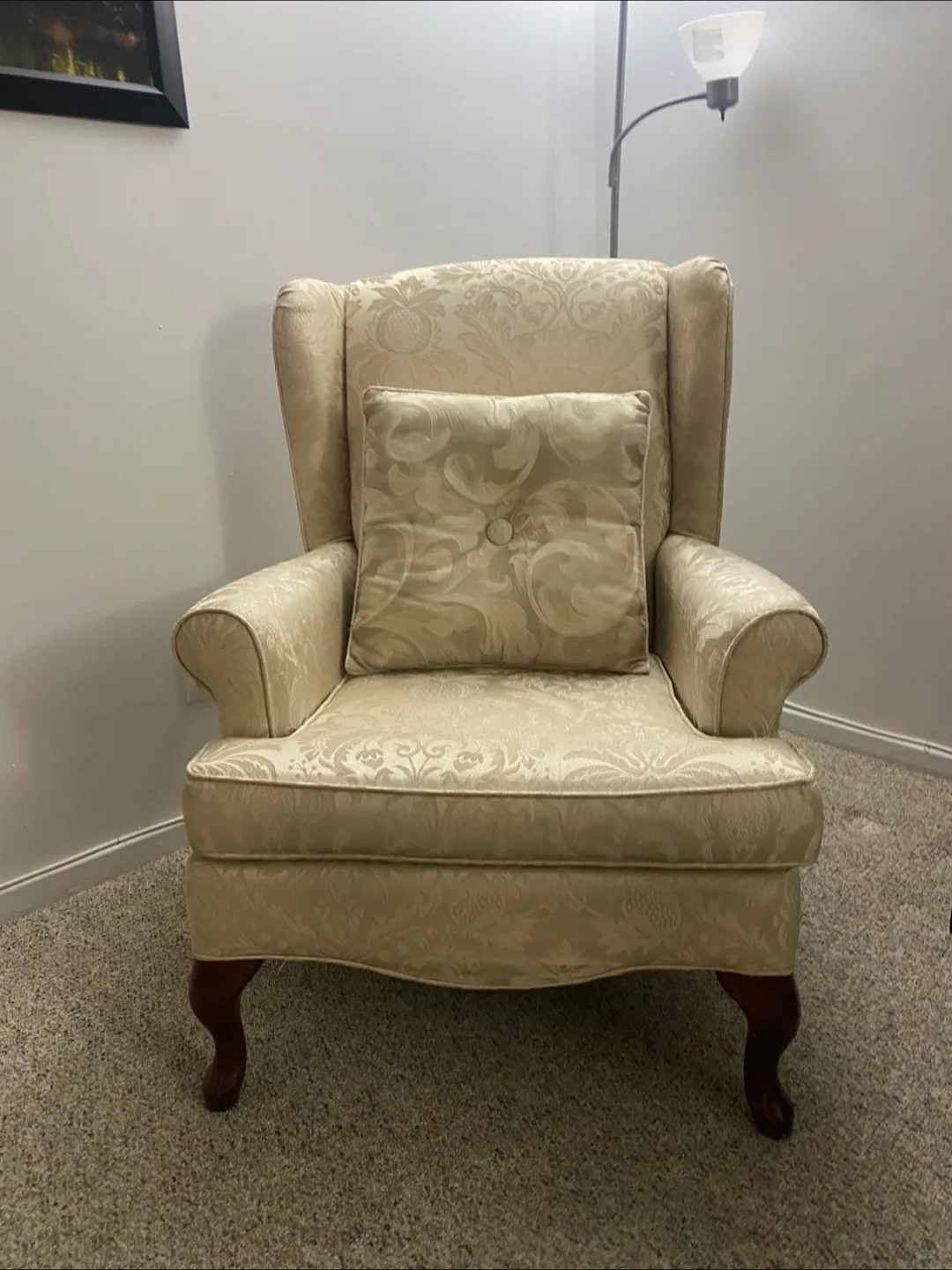 Elegant Wingback Armchair thumbnail