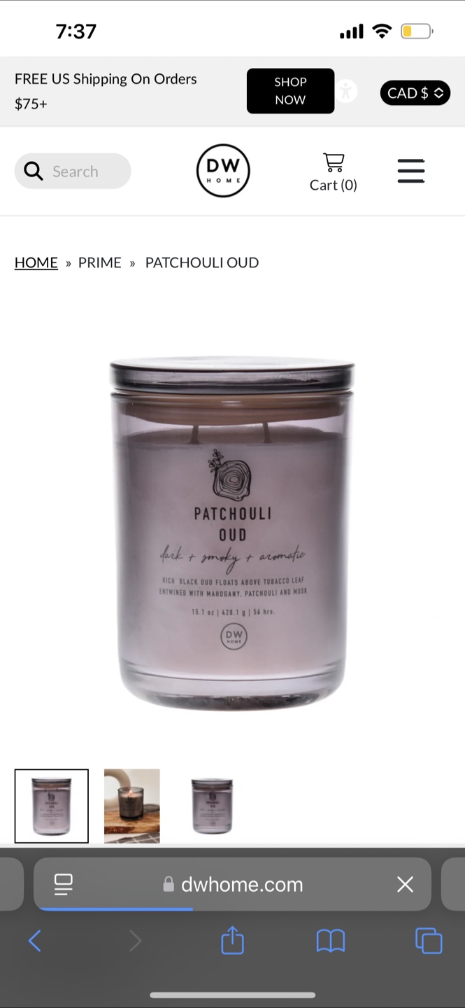 DW Home Patchouli Oud Candle - 15.1 oz - photo 3