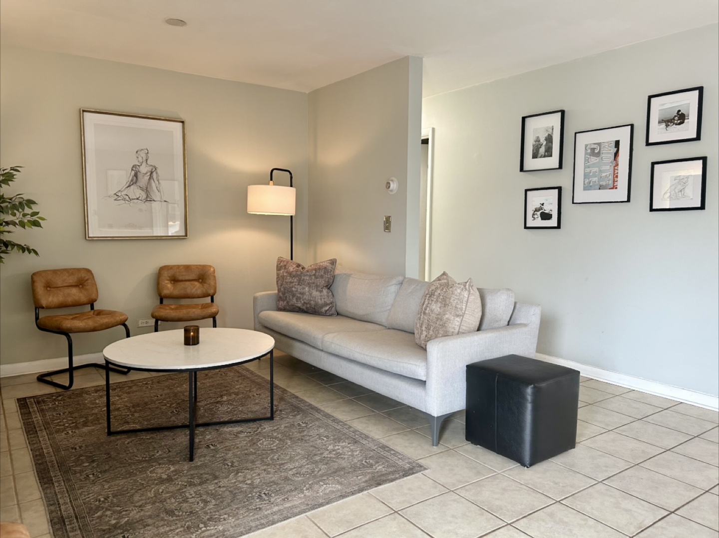 Modern Light Grey Sofa