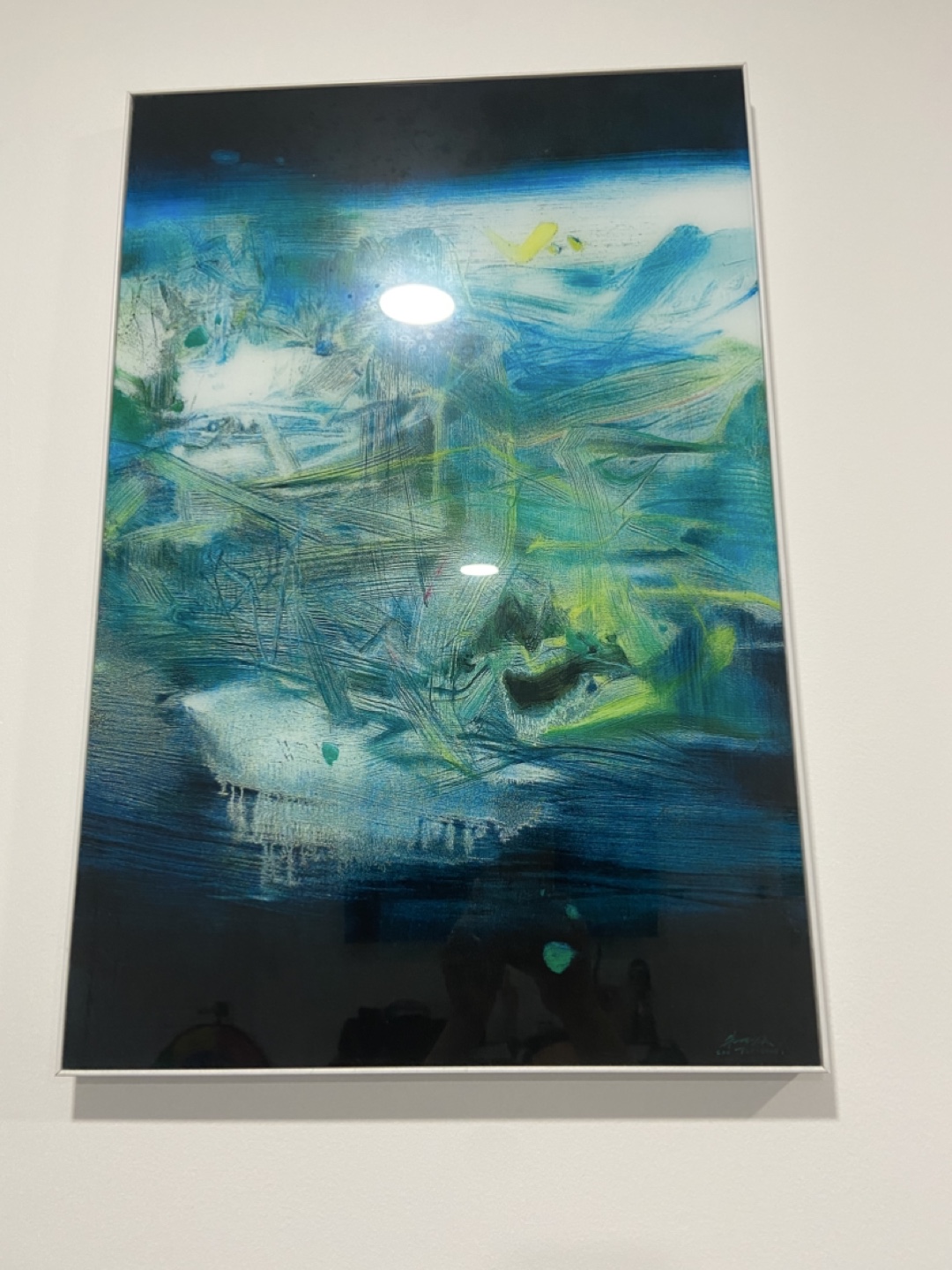 Set of three abstract landscape paintings - photo 3