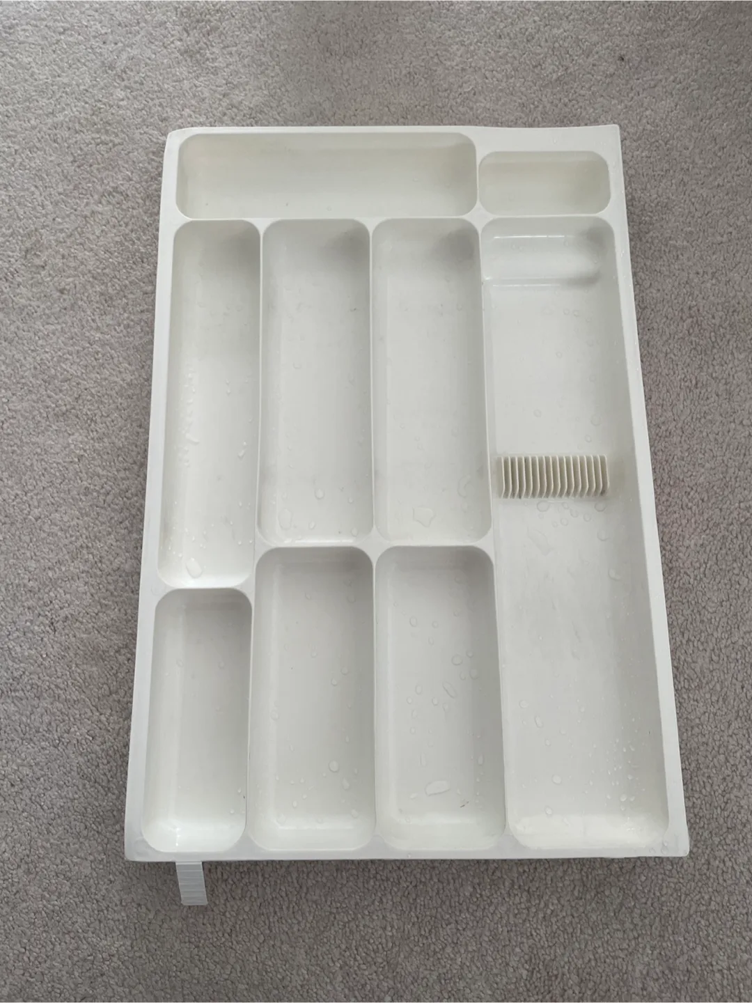 White Plastic Cutlery Tray Organizer thumbnail