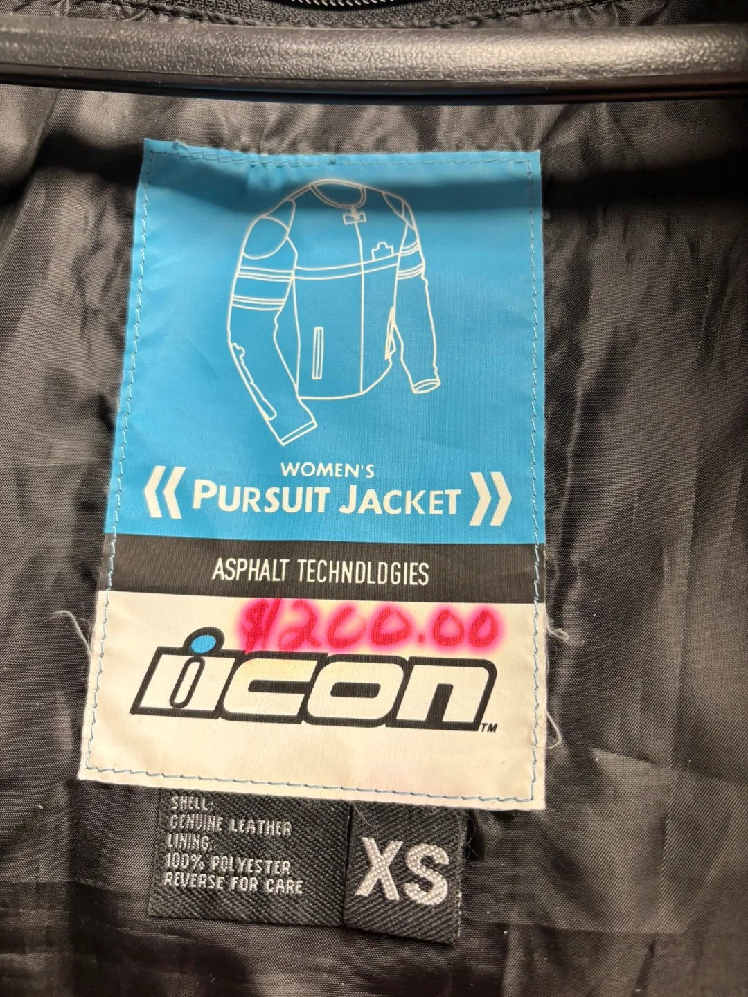 Icon Motorsports Women's Pursuit Leather Jacket - Size XS image indicator(2)