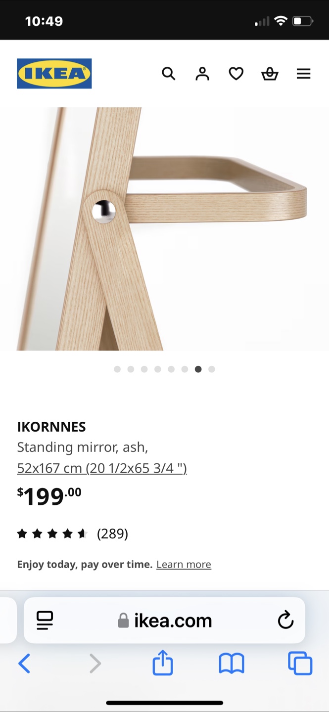 IKEA Ikornnes Full-Length Mirror - photo 5