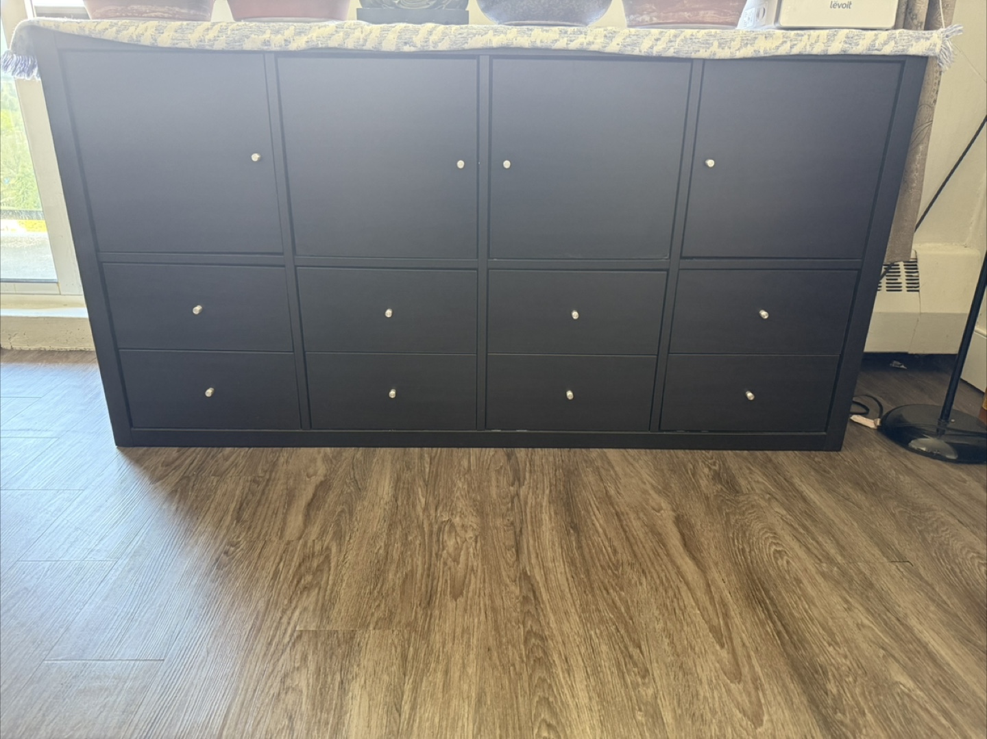 IKEA Kallax 8 Cube Storage Unit - Black-Brown - photo 2