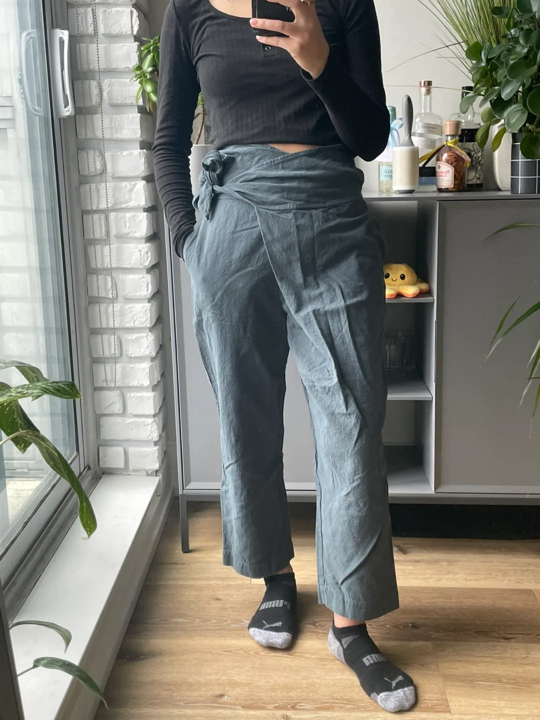 Grey Wrap Pants thumbnail