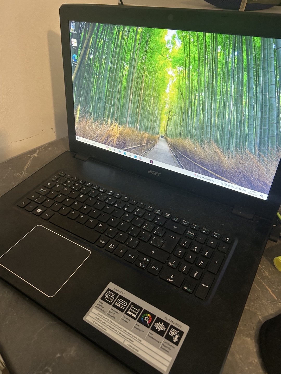 Acer Aspire E5-774G Gaming Laptop