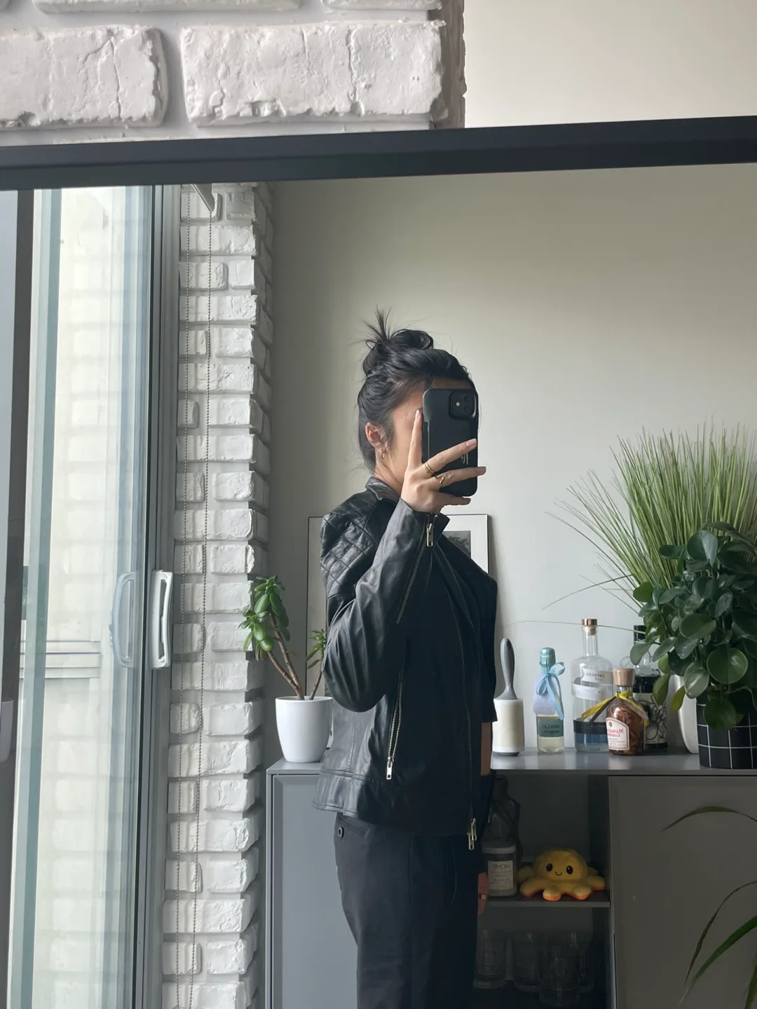 Danier Black Leather Jacket image indicator(4)