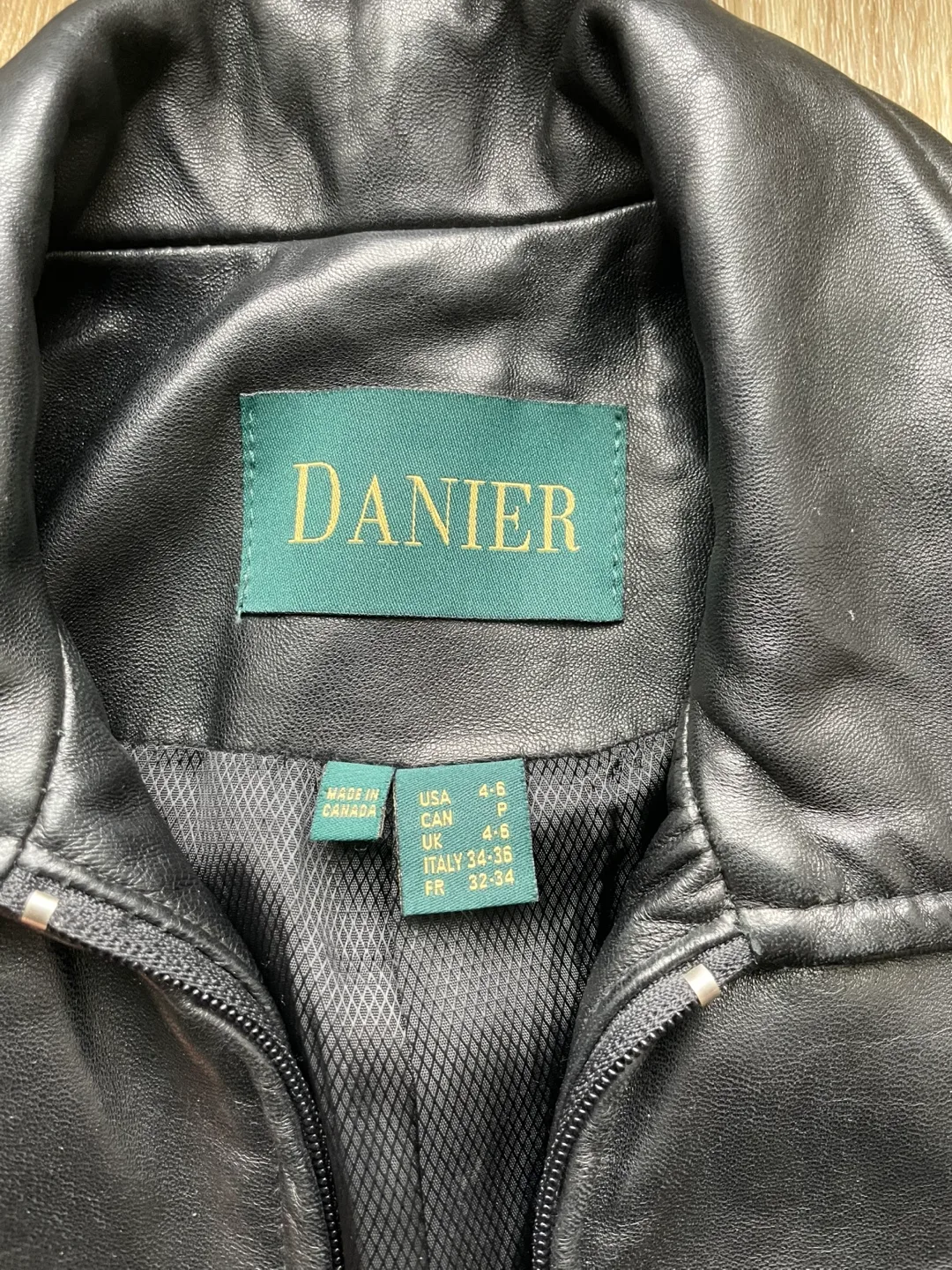Danier Black Leather Jacket image indicator(5)