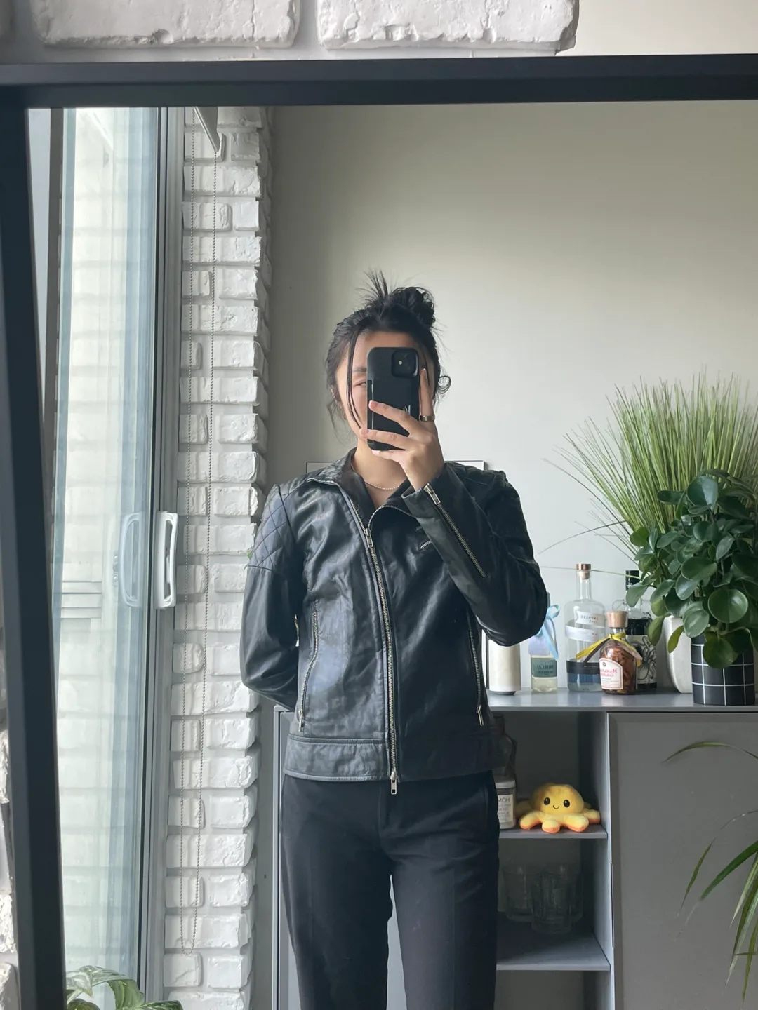 Danier Black Leather Jacket image indicator(3)