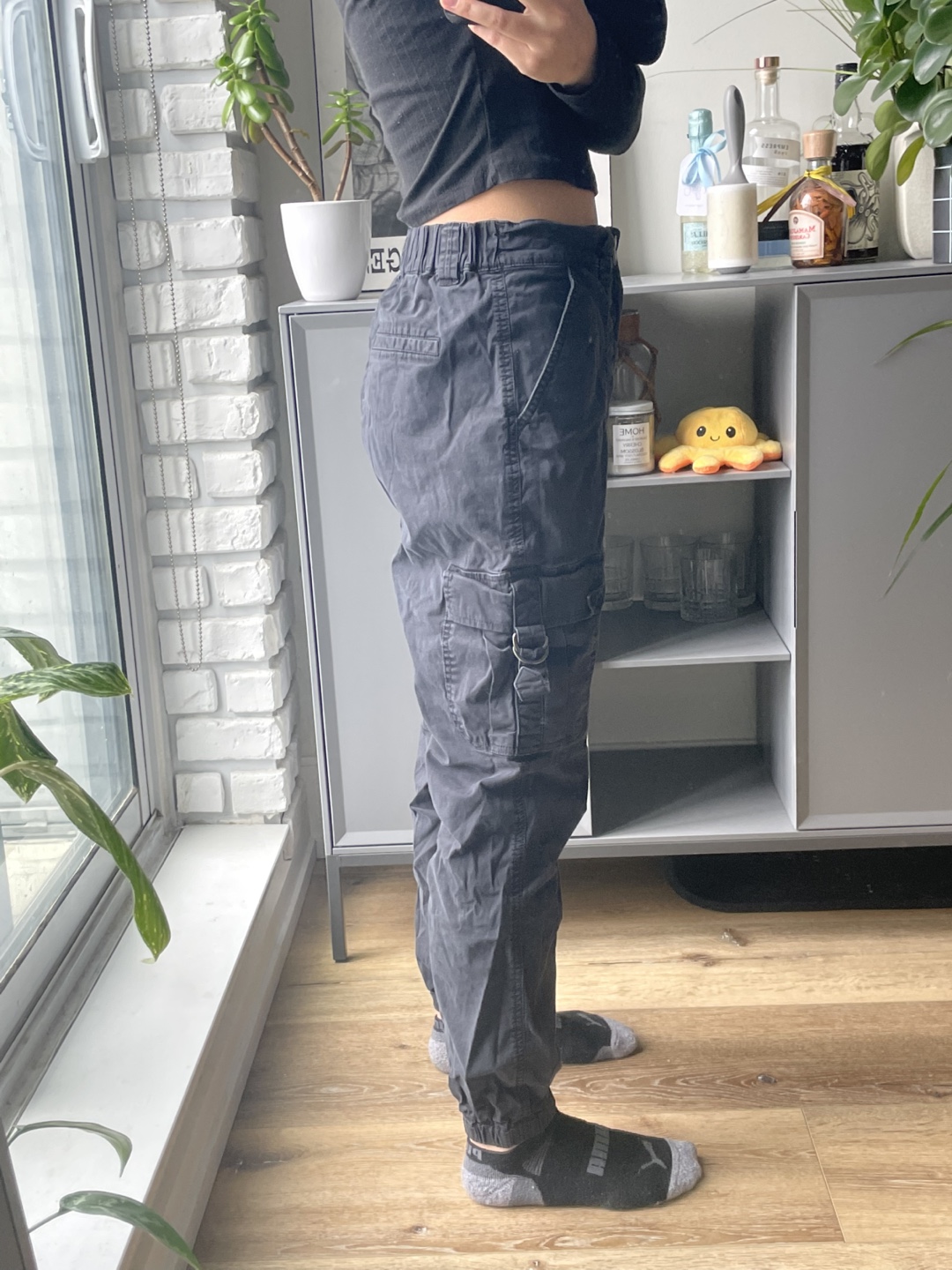 Garage Black Cargo Pants - Size M - photo 2