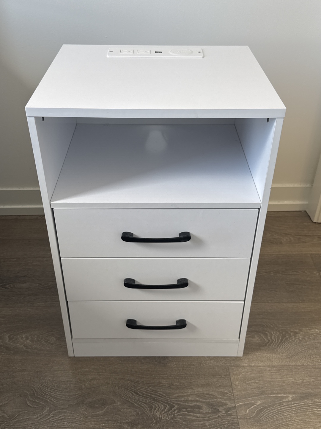 Nightstand with Built-in Outlets