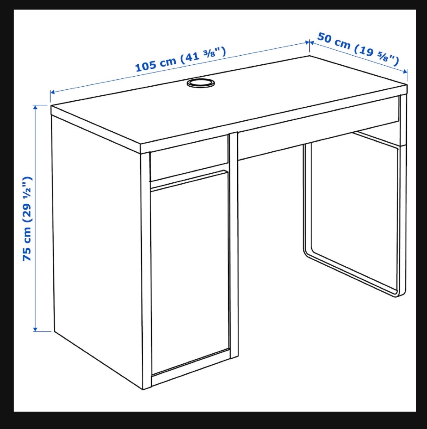 NEED GONE ASAP - IKEA MICKE White Desk - photo 2